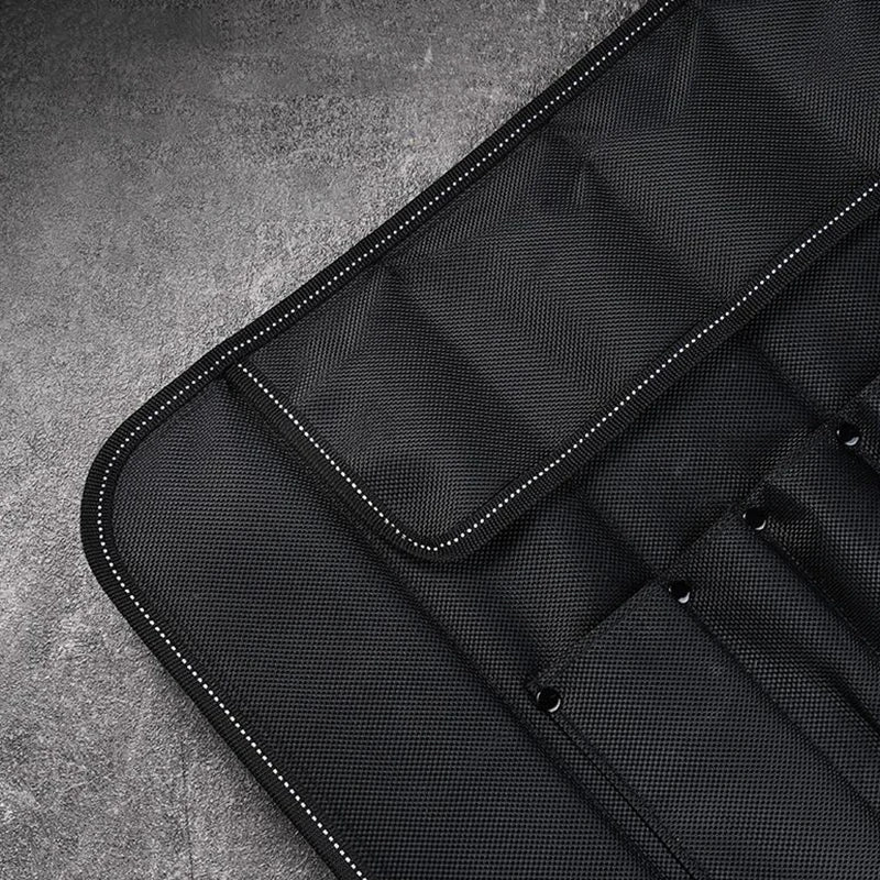 Kitchen Cooking Chef Knife Roll Bag Carry Case Bag Portable Durable Storage 6 Pockets Black Colors Tool Knives Holder