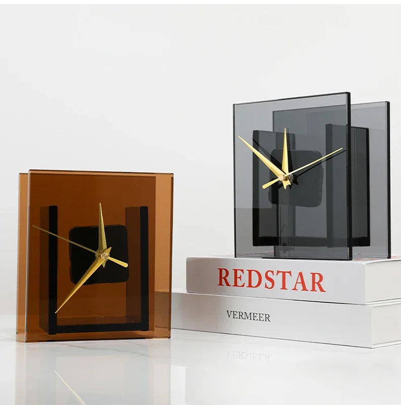 Light Luxury Bedroom Bedside Table, Desktop Clock, Sound System Decoration And Ornament Combination, Modern Minimalist Style