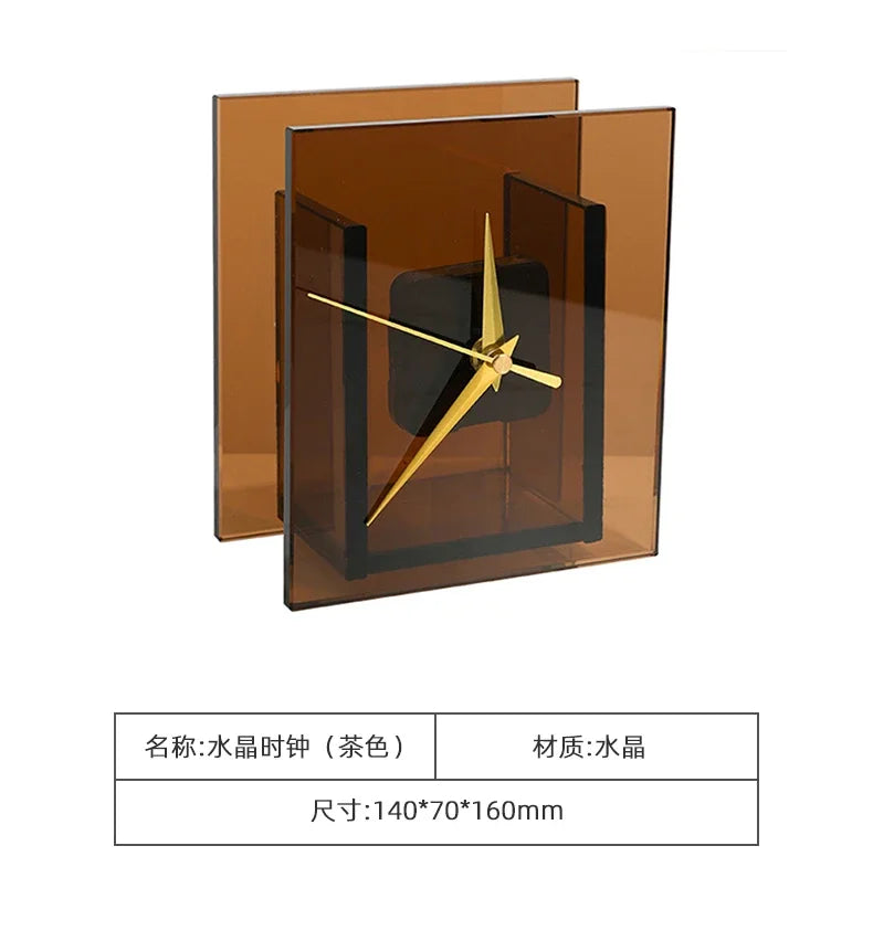 Light Luxury Bedroom Bedside Table, Desktop Clock, Sound System Decoration And Ornament Combination, Modern Minimalist Style