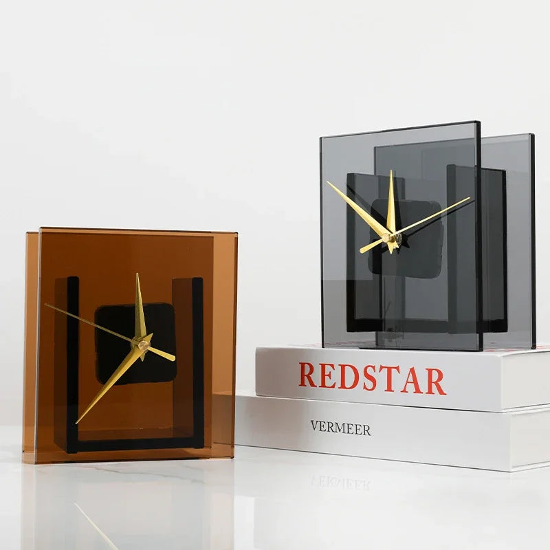 Light Luxury Bedroom Bedside Table, Desktop Clock, Sound System Decoration And Ornament Combination, Modern Minimalist Style