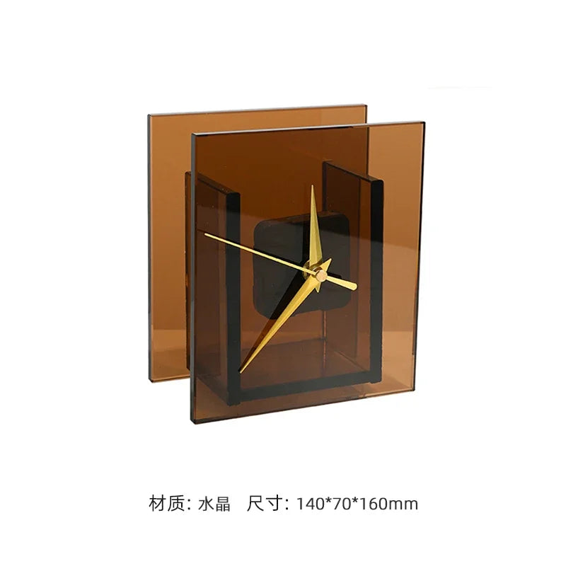 Light Luxury Bedroom Bedside Table, Desktop Clock, Sound System Decoration And Ornament Combination, Modern Minimalist Style