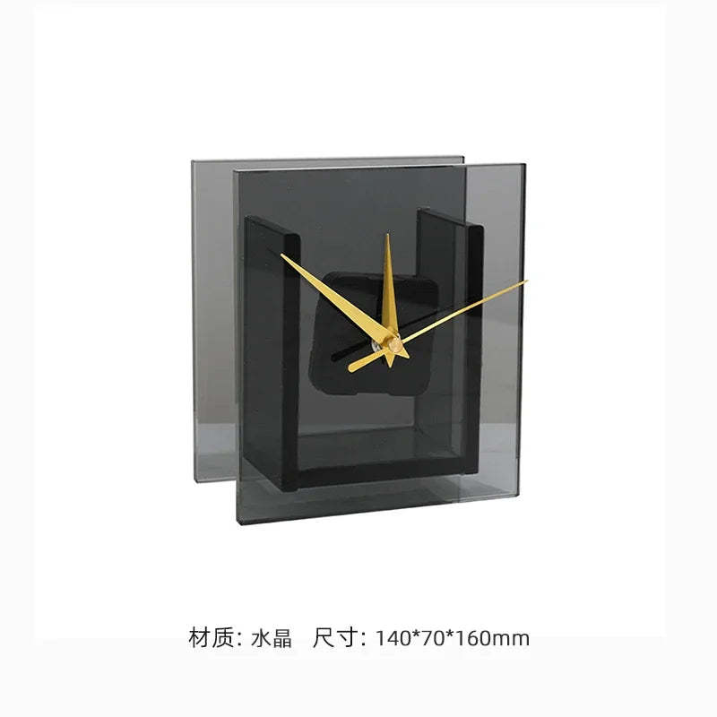 Light Luxury Bedroom Bedside Table, Desktop Clock, Sound System Decoration And Ornament Combination, Modern Minimalist Style