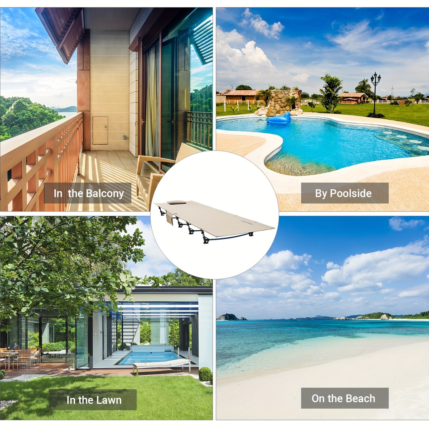 Fundango Ultralight Folding Tent Camping Bed, Portable Compact For Outdoor Travel, Base Camp, Hiking, Mountaineering, Lightweight Backpacking