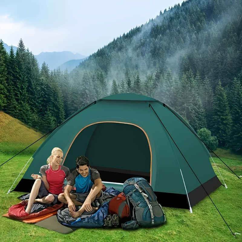 1-2 People Portable Folding Camping Tent, Students Spring and Fall Portable Folding Tent, Can Be Used as a Beach Tent, Hiking and Mountaineering Festival Camp Tent