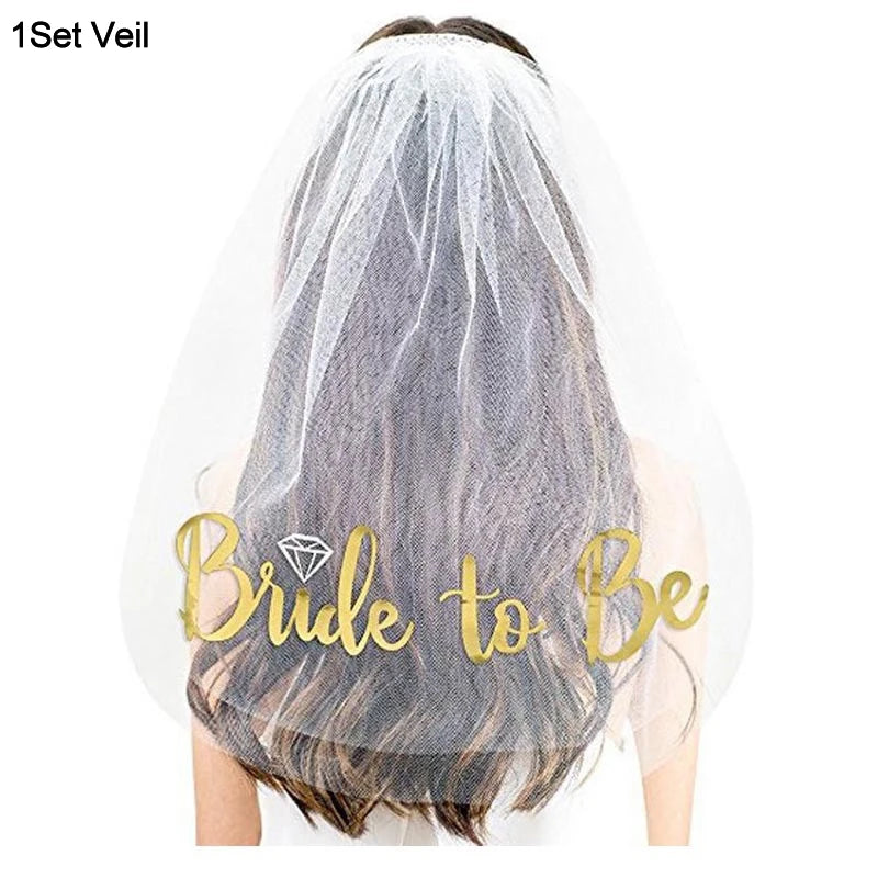 Bachelorette Party Bride To Be Sash Bridal Shower Hen Night Balloons Decor Team Bride Gifts Wedding Party Decorations Supplies