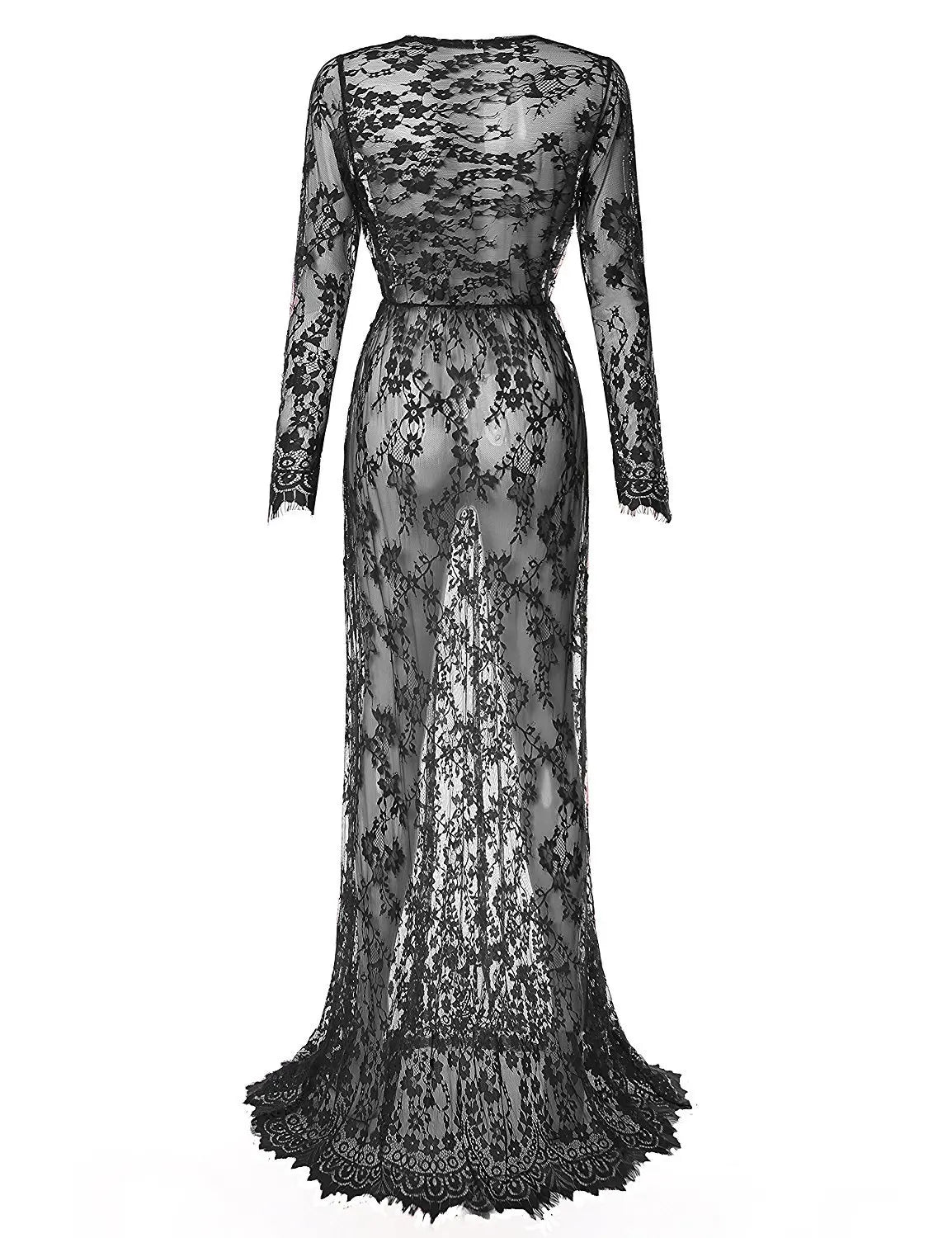 Pregnancy Dress for Photo Shoot Maternity Photography Props Sexy V Neck Lace Maxi Gown Dress Plus Size Pregnant Women Clothes