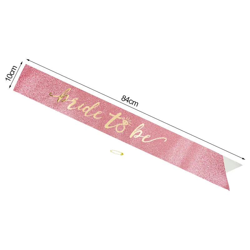 Bachelorette Party Bride To Be Sash Bridal Shower Hen Night Balloons Decor Team Bride Gifts Wedding Party Decorations Supplies