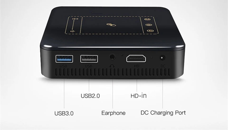 WZATCO D13 Android Mini Pocket Projector 4K Smart Pico DLP Portable LED WIFI Built-in Battery Home Theater Beamer Proyector