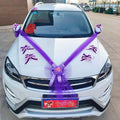 1Set Wedding Car Decoration Artificial Flower Pull Flowers Cover Door Handle Ribbons Silk Flower Party Festival Supplies