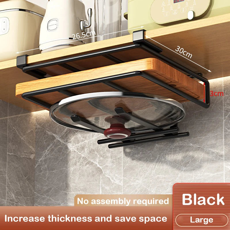 Kitchen Under Cabinet Basket Storage Shelf Cutting Board Rack Kitchen Closet Rack Under Desk Cabinet Office Bathroom Organizers