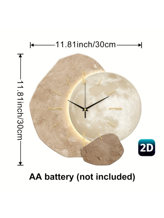 High end feeling, light luxury wall clock, living room 2025 new restaurant decoration, creative clock hanging on the wall