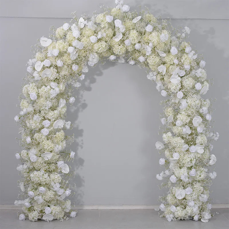 240CM Wedding Decoration Artificial Flowers Circular Arches Decorative Flower Arrangements Proposal Windows Display Backgrounds