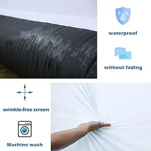 Outdoor 14-30Ft Inflatable Movie Screen with Stand Frame Movie Screen Use in Combination with blower