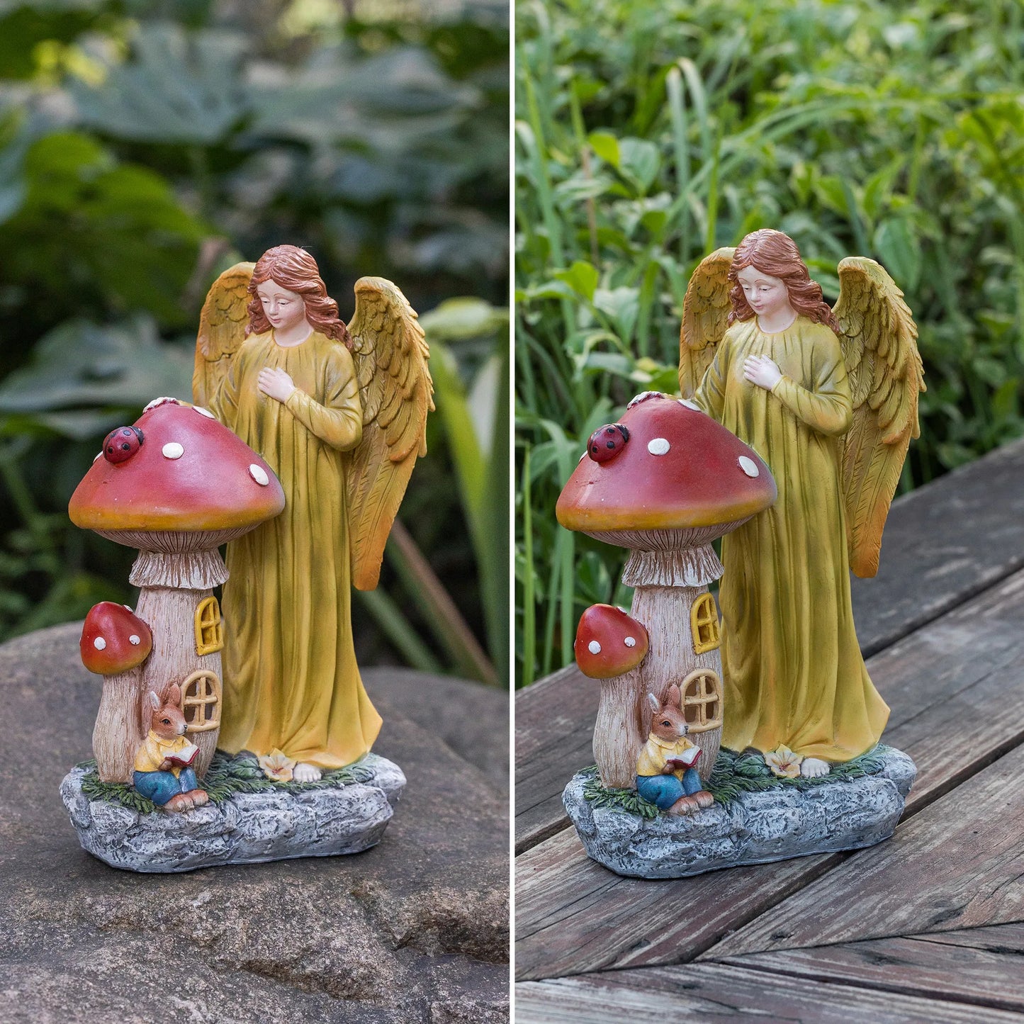 Home Decor American Thanksgiving Decorative Ornaments Autumn Harvest Solar Luminous Angels Large Decoration Decorative Gifts