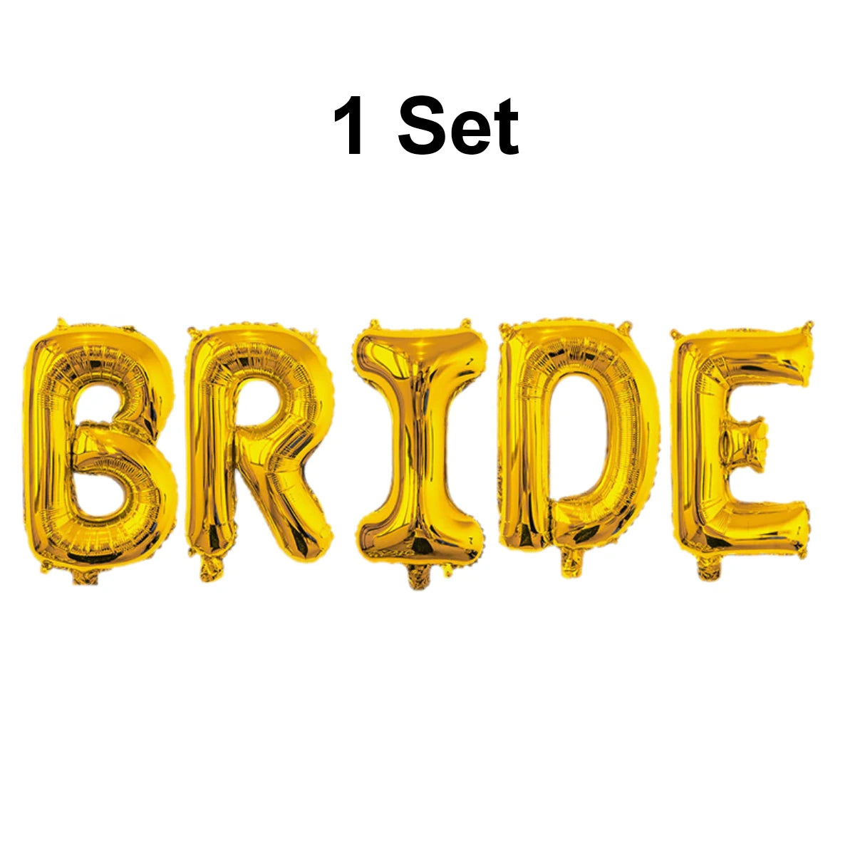 32Inch Giant Bride Balloons Set - Bachelorette Party Decorations Bride Balloons for Bridal Wedding Shower Decorations