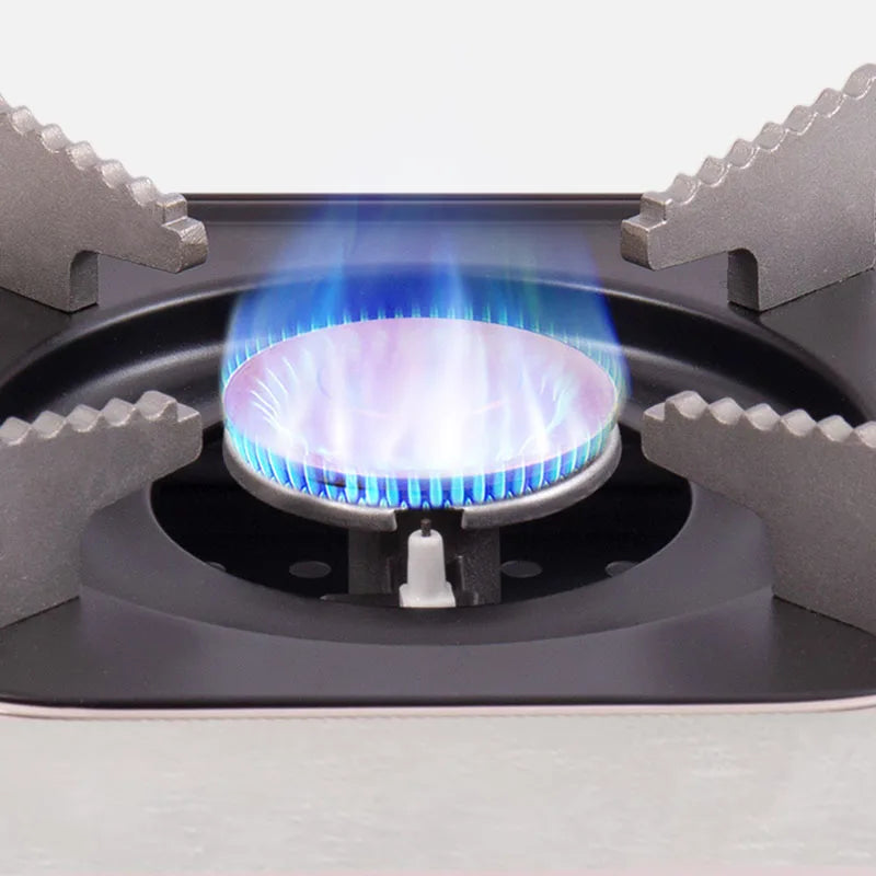 Outdoor Mini Gas Cooker Camping Hiking Picnic Portable Stove Fishing Hunting Cassette Warmer Barbecue BBQ Cooking Kitchen