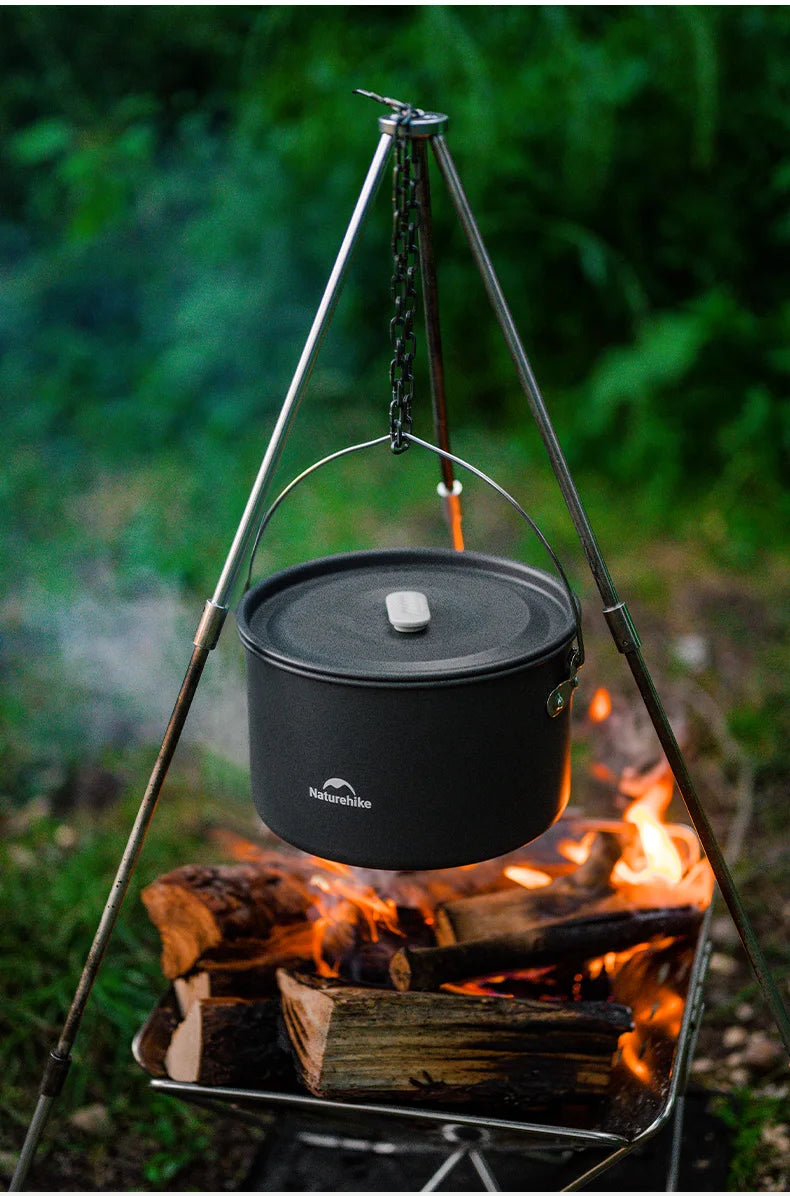 Naturehike Camping Cookware Kit Outdoor Frying Pan Portable Kettle Foldable Picnic Tableware Kitchen Utensils Cooking Utensils