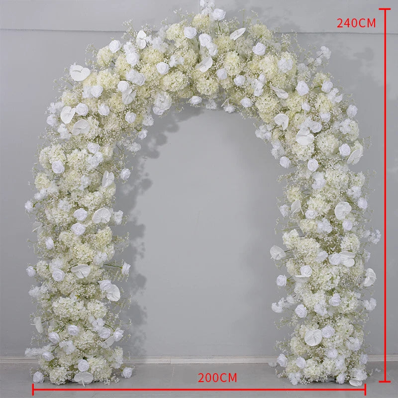 240CM Wedding Decoration Artificial Flowers Circular Arches Decorative Flower Arrangements Proposal Windows Display Backgrounds
