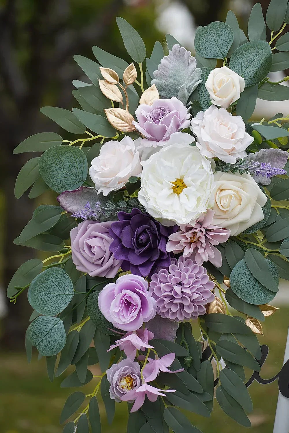 Romantic White Artificial Wedding Flowers Artificial Arch Flowers Artificial Wedding Arch Flowers Kit Wedding Welcome Sign Decor