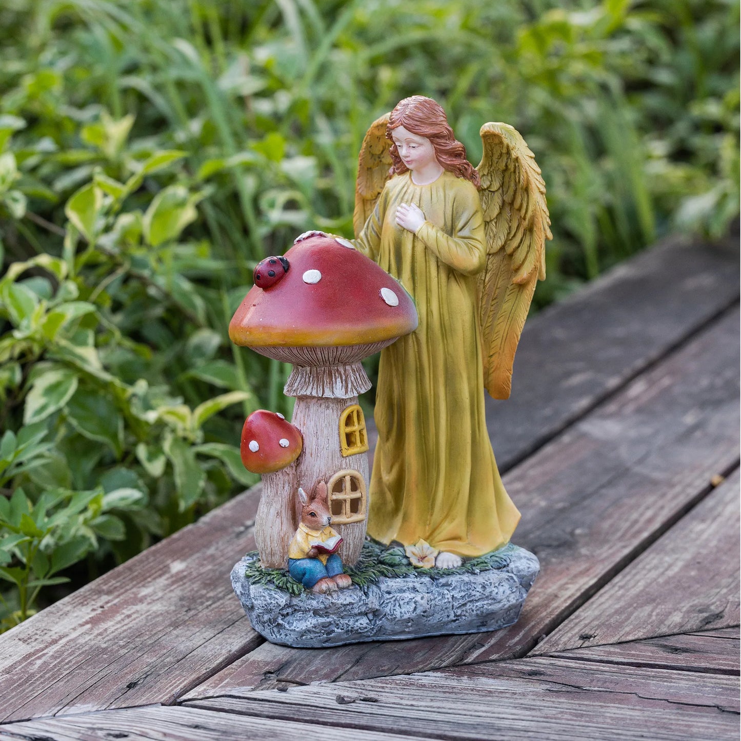 Home Decor American Thanksgiving Decorative Ornaments Autumn Harvest Solar Luminous Angels Large Decoration Decorative Gifts