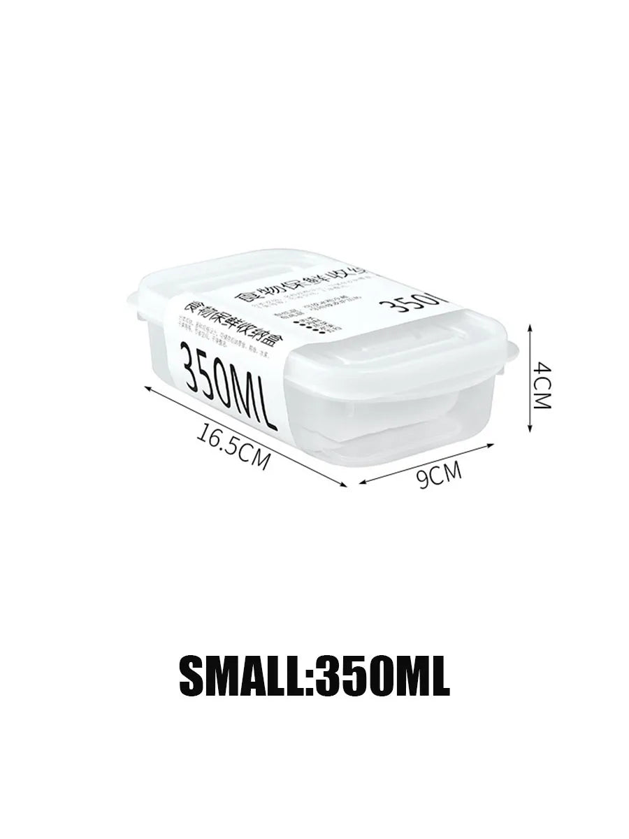 Kitchen Food Sealed Crisper Containers Fresh Fruit Vegetables Steak Meat Storage Box Organizer Refrigerator Accessories