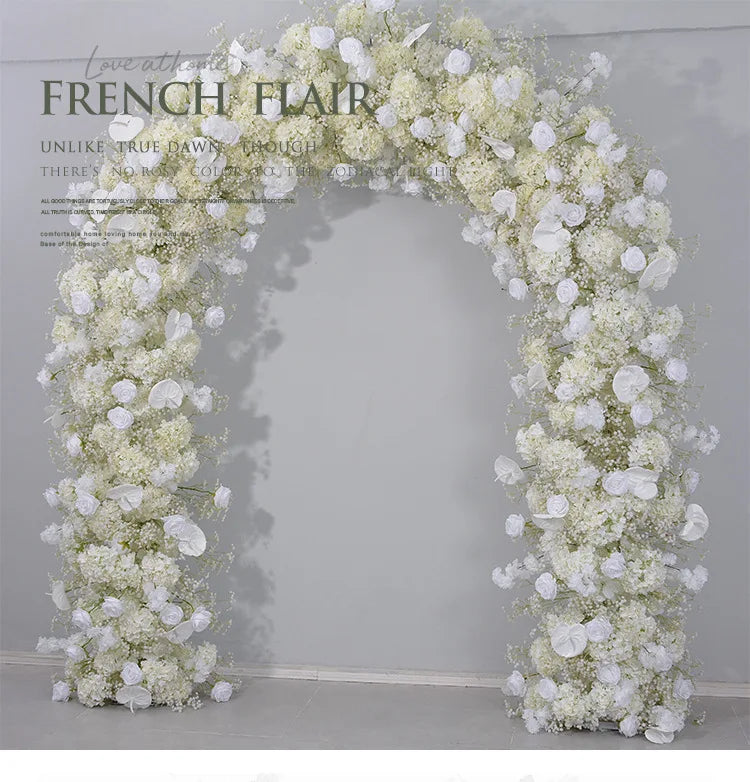 240CM Wedding Decoration Artificial Flowers Circular Arches Decorative Flower Arrangements Proposal Windows Display Backgrounds