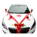 Simulation Rose Wedding Car Flower Champagne Knot Wedding Car Flower Wedding Car Set