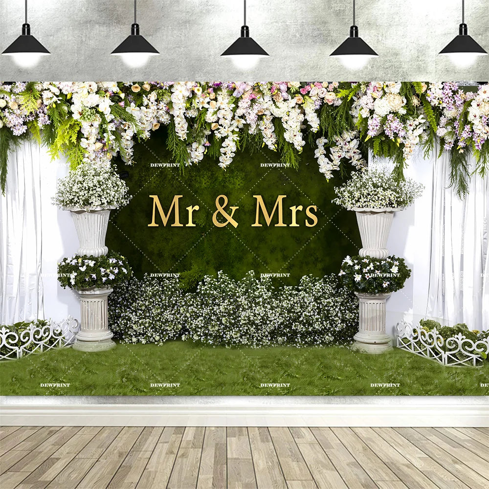 Wedding Flower Backdrop Wall Floral Bridal Shower for Photoshoot Wedding Decor for Reception Rose Photography Background Banner