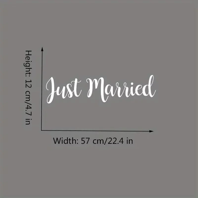 Just Married Make Your Wedding Day Special with Our Wedding Car Sticker Decal Love Honey Darling Room Decor Gift