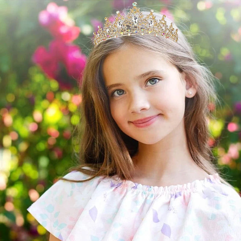 3pcs set Bridal Bride Crystal Tiaras Crowns Earrings Necklace Jewelry Set Rhinestone Wedding Hair Accessories for Women