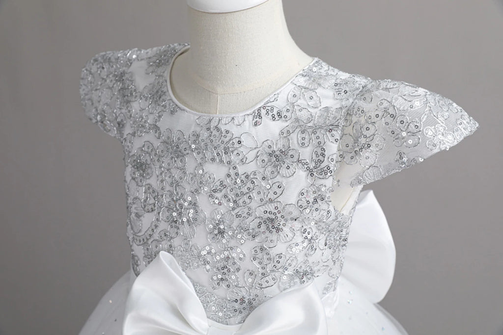 Stunning Little/Big Girls Lace Flower Girl Wedding Bridesmaid Birthday Party Holiday Pageant Easter Prom Fancy Dress