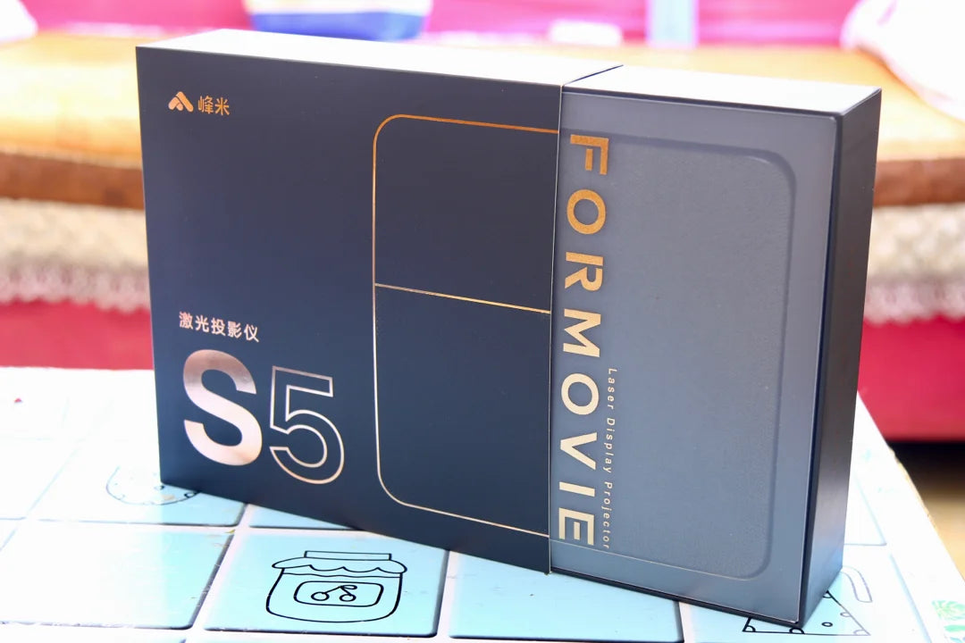 Formovie S5 Mini Projector Native Triple Laser DLP 1100ANSI Lumen FHD For Home Cinema Dolby Vision Portable Fengmi Smart Theater