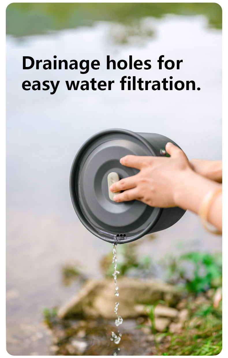 Naturehike Camping Cookware Kit Outdoor Frying Pan Portable Kettle Foldable Picnic Tableware Kitchen Utensils Cooking Utensils