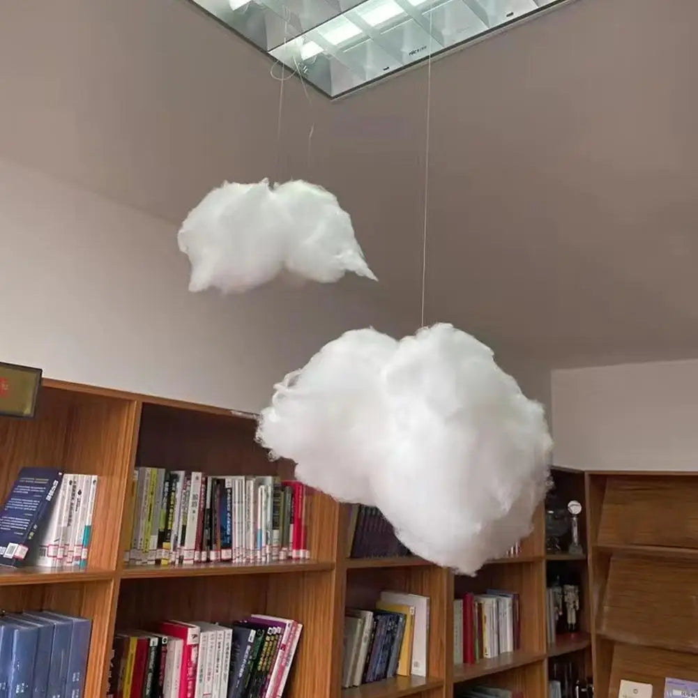 Wedding Cotton Cloud Decoration Artificial White Cotton Cloud Wedding Background Decor Props Xmas Birthday Party DIY Hanging