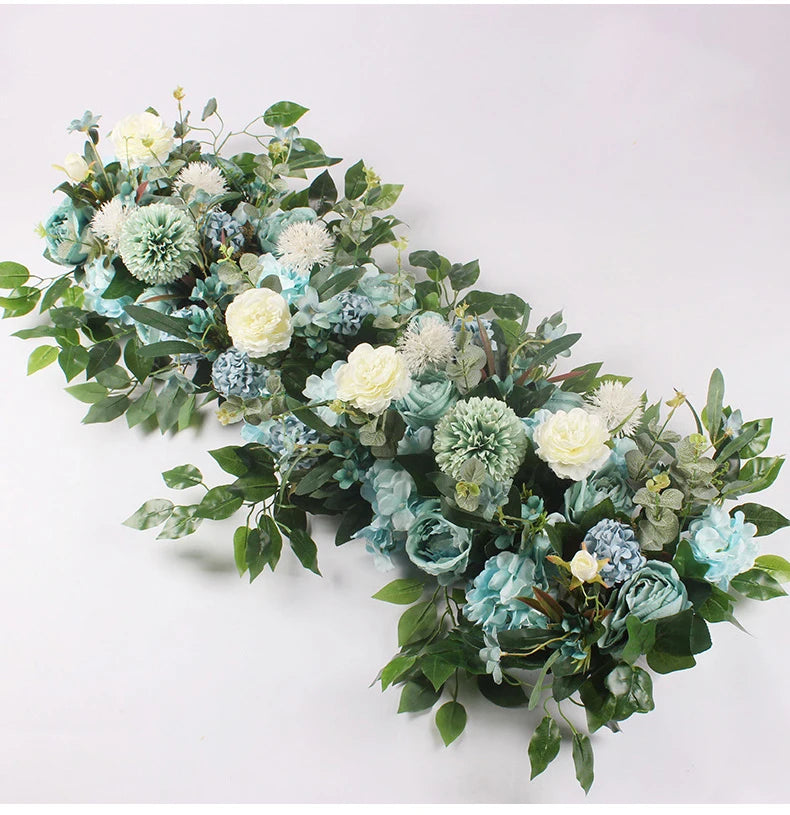 50/100cm DIY Wedding Flower Wall Decoration Arrangement Supplies Silk Peonies Rose Artificial Floral Row Decor Wed Arch Backdrop