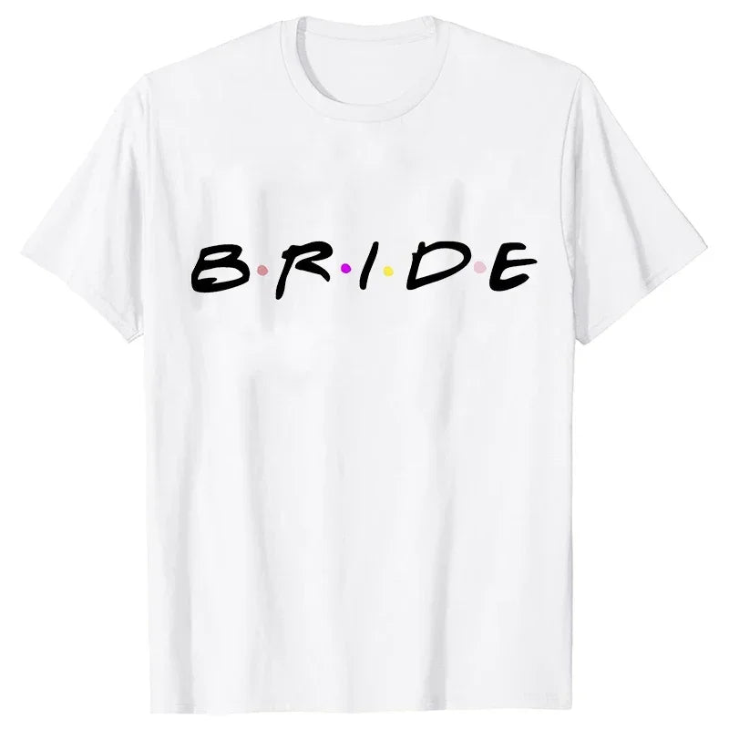 Engagement Bachelorette Party Tshirt Wine Crew Top Bridesmaid Team Bride Sister Mother of The Groom T Shirt Bridal Shower Tee