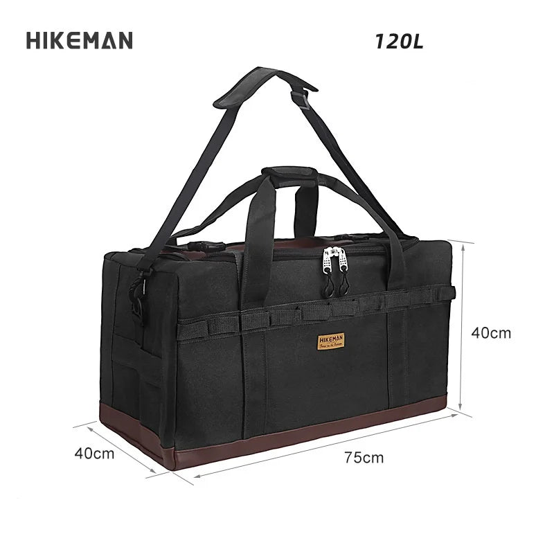 120L Outdoor Camping Storage Bag Large Capacity Picnic Bag Cooker Stove Canvas Storage Bag