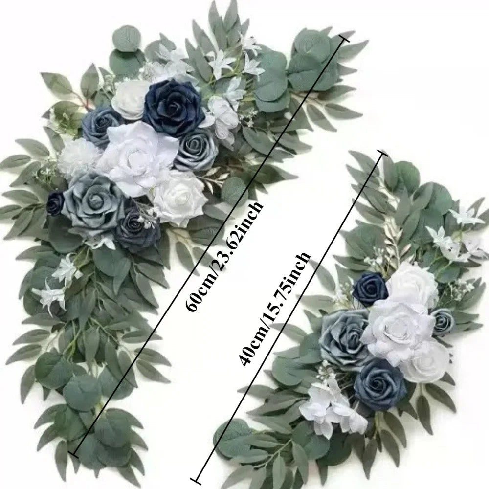 Romantic White Artificial Wedding Flowers Artificial Arch Flowers Artificial Wedding Arch Flowers Kit Wedding Welcome Sign Decor