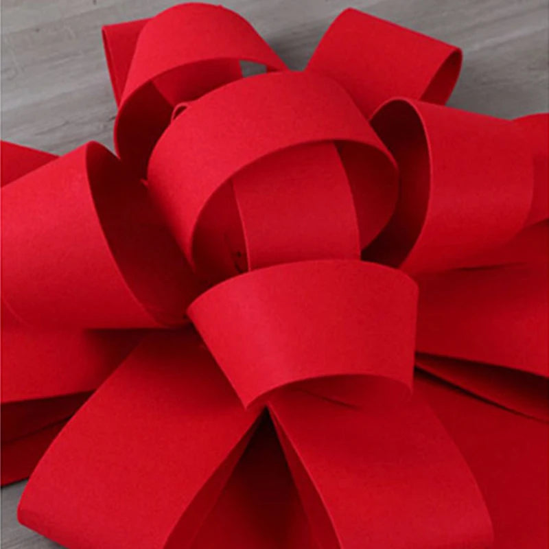 Giant Red Bow Wedding Car 4S Shop Showroom Car Decor Bow Party XMAS Decor Bow Knot New House New Car Delivery Ceremony Bowknot