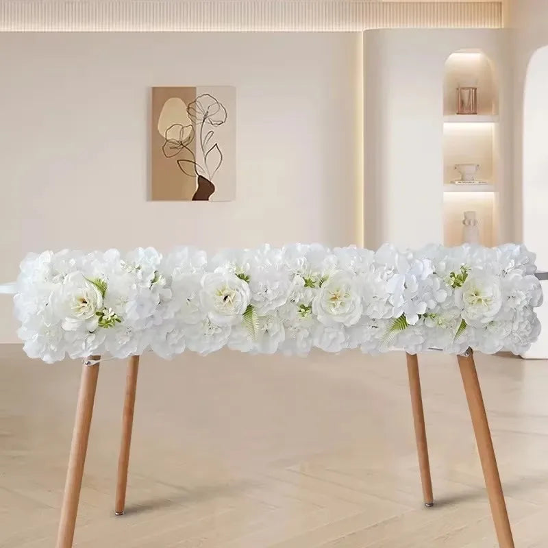 Wedding Flowes Artificial Flower Wall Panels White Flowers For Wedding Decoration Anniversary Decor Festive Party Supplies