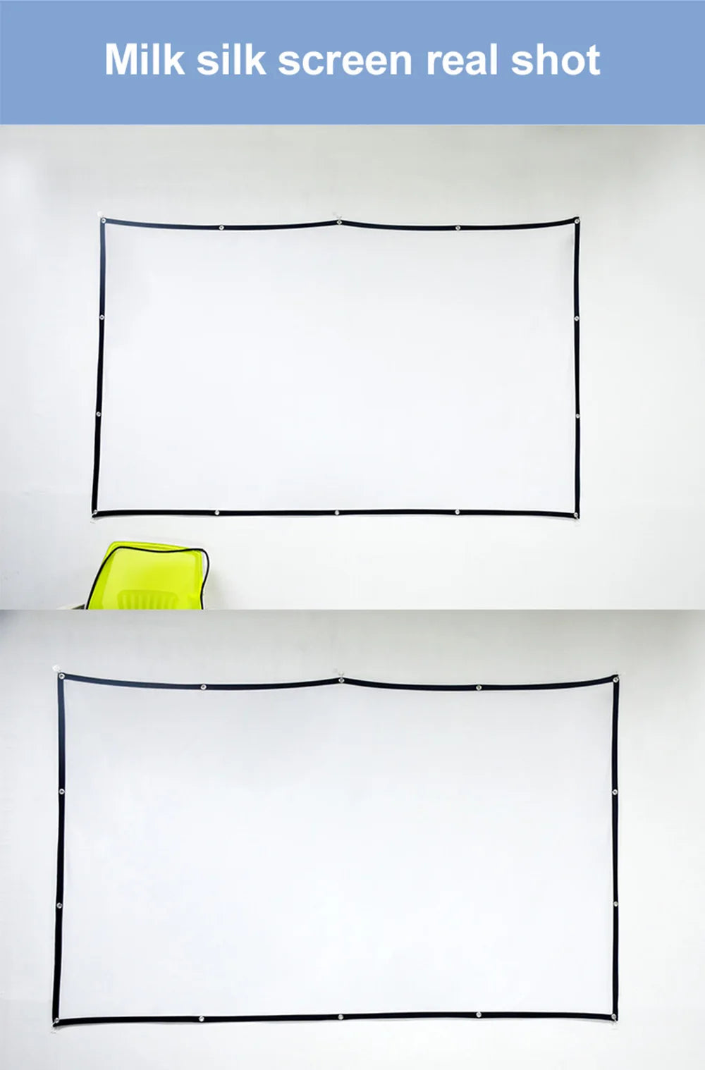 Velec Home Office Projector Screen Curtain Simple 100 120 inch Display Screen Household Bedroom Ornaments Proyector Accessories