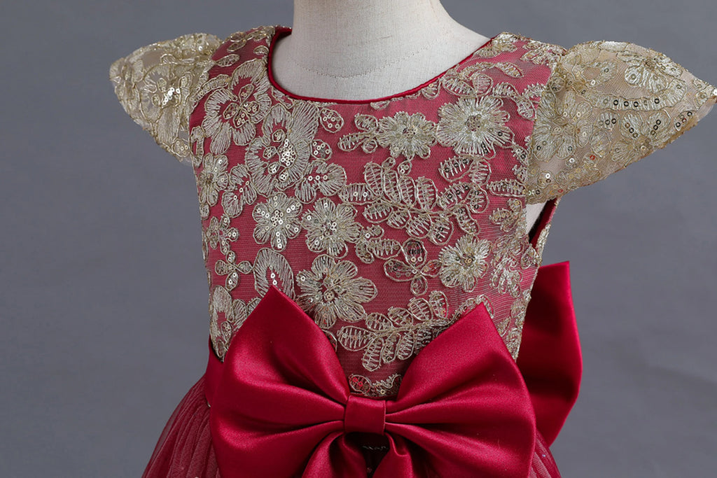 Stunning Little/Big Girls Lace Flower Girl Wedding Bridesmaid Birthday Party Holiday Pageant Easter Prom Fancy Dress