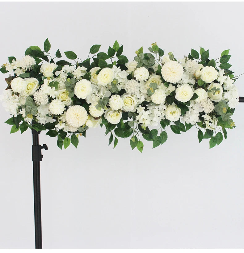 50/100cm DIY Wedding Flower Wall Decoration Arrangement Supplies Silk Peonies Rose Artificial Floral Row Decor Wed Arch Backdrop