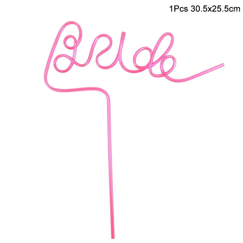 Bachelorette Party Penis Straw Wedding Bridal Shower Favors Supplies Hen Night Aldult Birthday Party Decoration Bride to be Gift