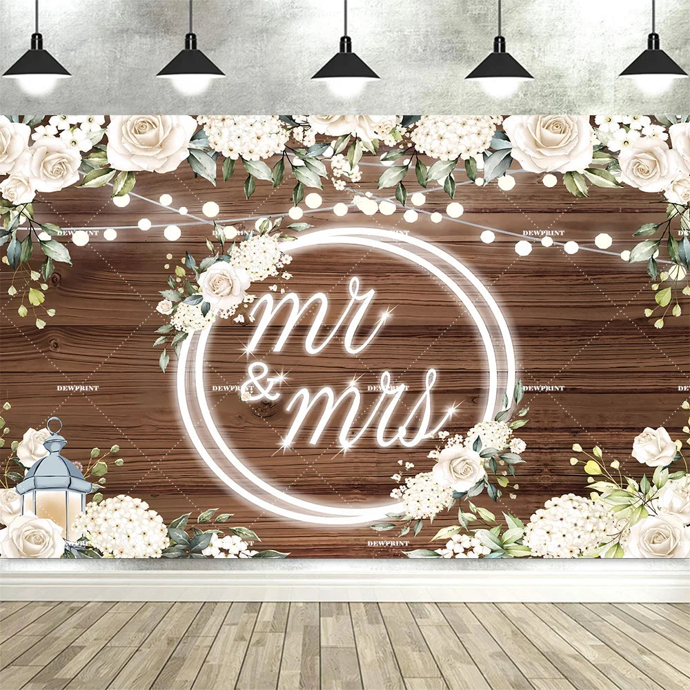 Wedding Flower Backdrop Wall Floral Bridal Shower for Photoshoot Wedding Decor for Reception Rose Photography Background Banner