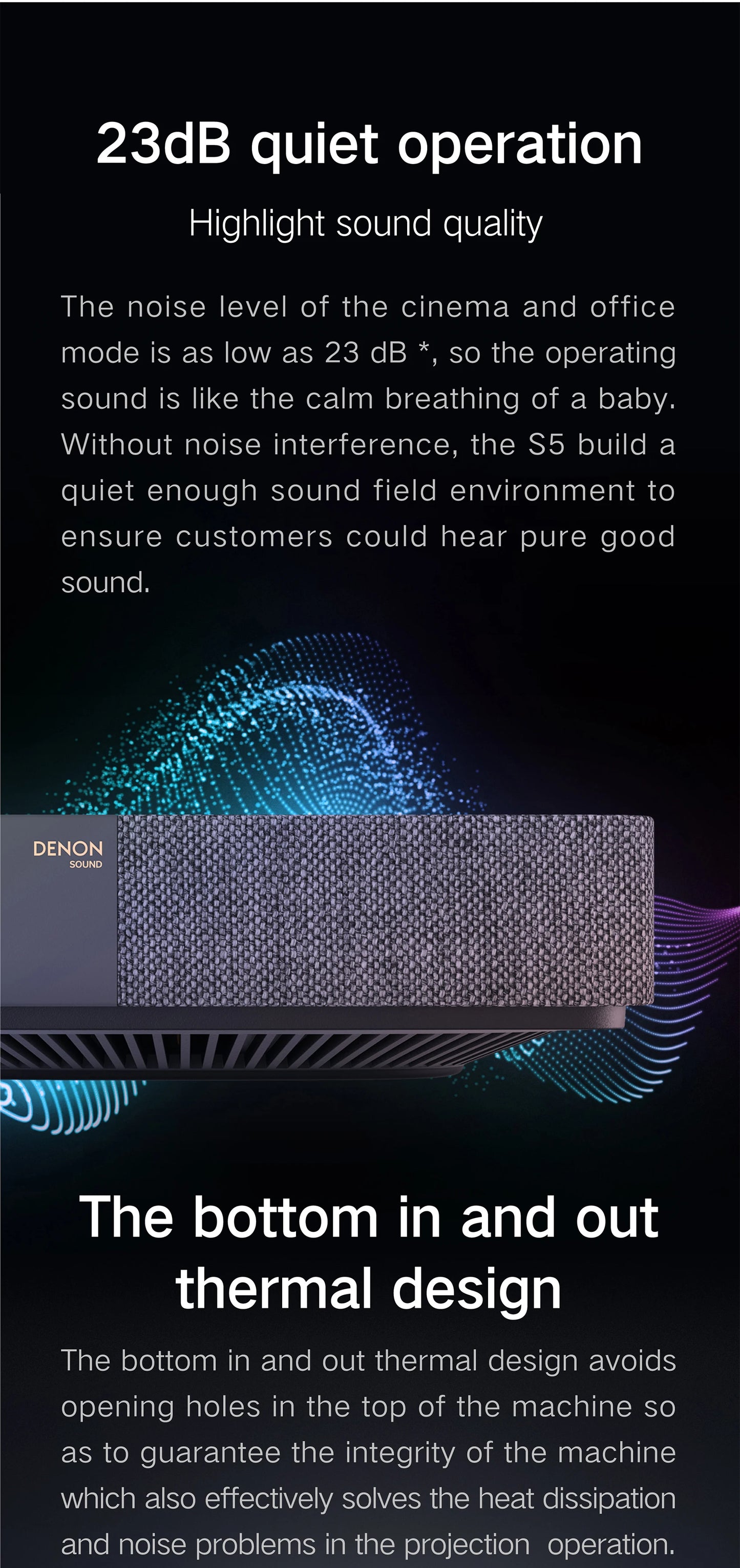 Formovie S5 Mini Projector Native Triple Laser DLP 1100ANSI Lumen FHD For Home Cinema Dolby Vision Portable Fengmi Smart Theater