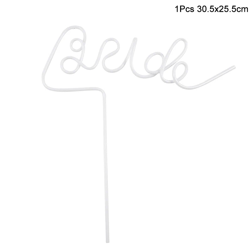 Bachelorette Party Penis Straw Wedding Bridal Shower Favors Supplies Hen Night Aldult Birthday Party Decoration Bride to be Gift