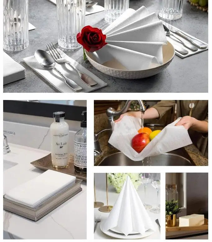 50pcs Personalized wedding napkins, Soft linen napkins disposable,Custom any name/date napkins,Dinner Napkins,Beverage Napkins