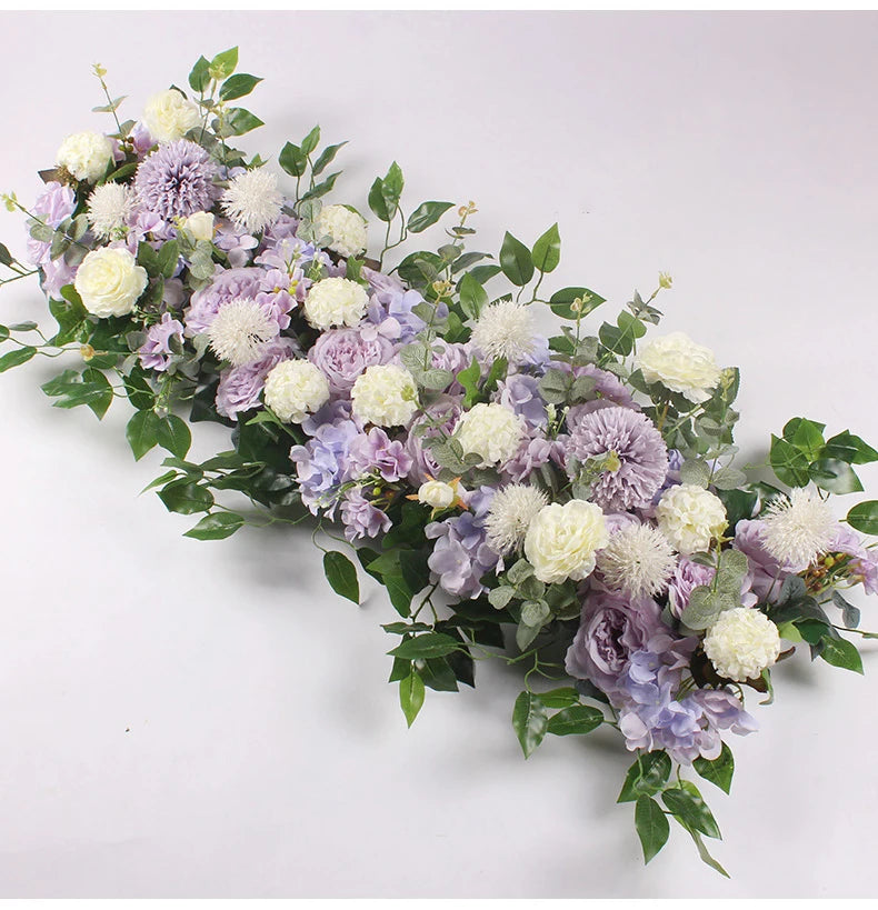 50/100cm DIY Wedding Flower Wall Decoration Arrangement Supplies Silk Peonies Rose Artificial Floral Row Decor Wed Arch Backdrop