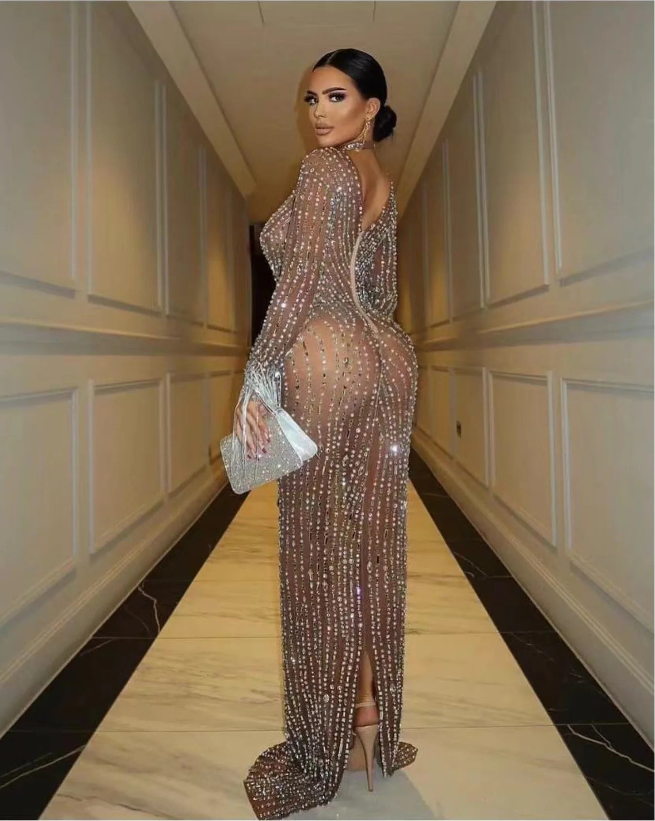 Embellished Maternity Dress for Pregnancy Photoshoot , Pregnant Photoshoot Outfit , Maternity Props